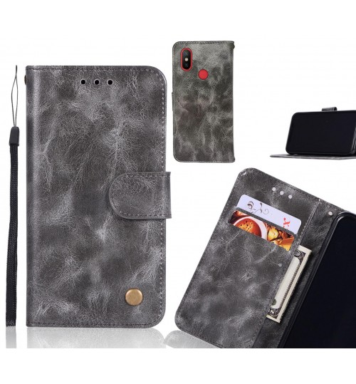 Xiaomi Mi 6x Case Executive Leather Wallet Case - Grey