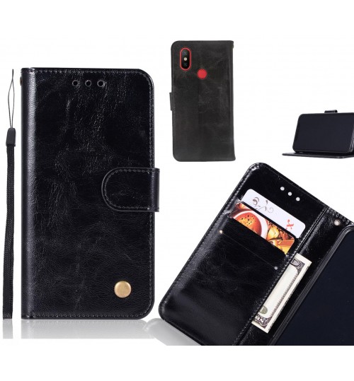 Xiaomi Mi 6x Case Executive Leather Wallet Case - Black