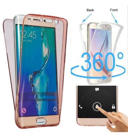 Galaxy S8 plus 2 piece transparent full body protector case