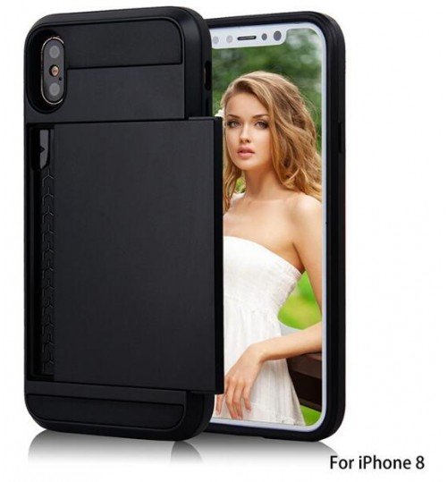 Iphone XS CASE  impact proof hybrid case card holder
