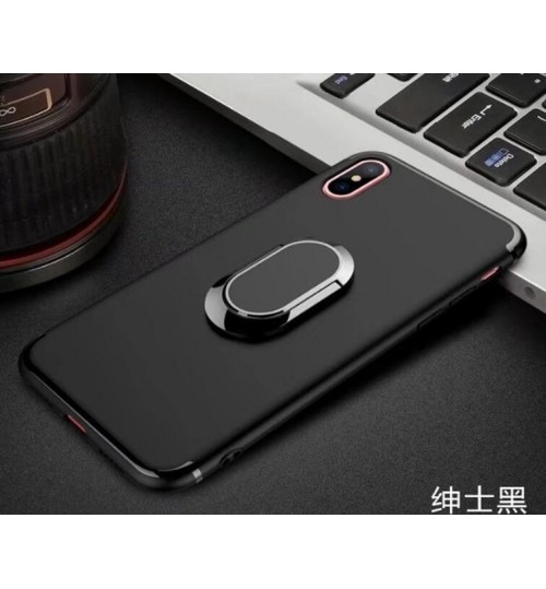 Iphone XS Case Heavy Duty Ring Rotate Kickstand Case Cover