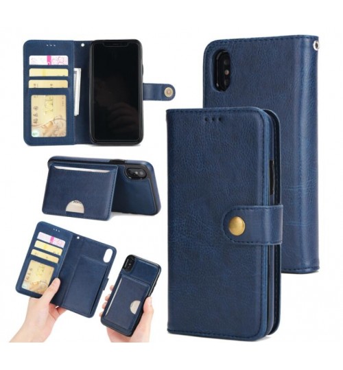 iPhone X  case Detachable Leather Card Slots Wallet Case