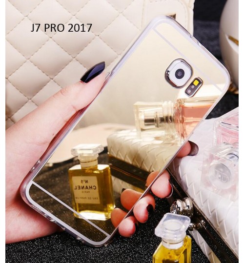 Galaxy  J7 PRO 2017  case Soft Gel TPU Mirror Case