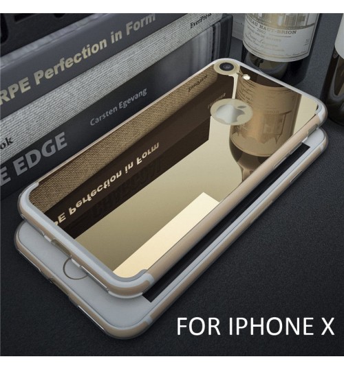 iPhone XS CASE Soft Gel TPU Glaring Mirror Case