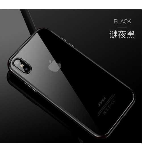 iPhone XR case bumper w clear gel back cover