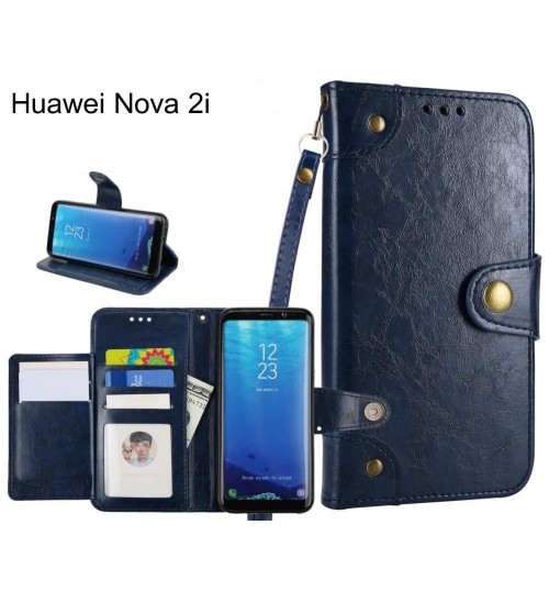 Huawei Nova 2i case executive fine leather wallet case