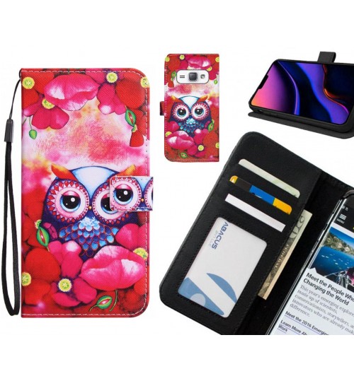 GALAXY J1 2016 Case 3 card leather wallet case printed ID