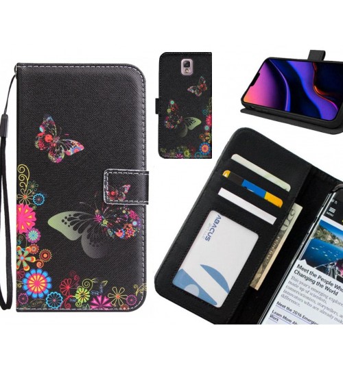 Galaxy Note 3 Case 3 card leather wallet case printed ID