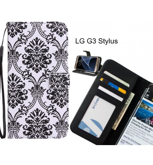 LG G3 Stylus Case 3 card leather wallet case printed ID