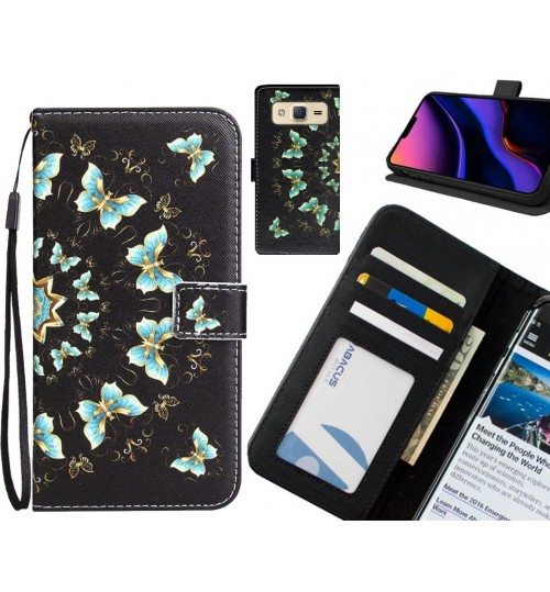 Galaxy J2 Case 3 card leather wallet case printed ID