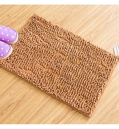 Non slip Microfiber Absorbent Chenille Bath Bathroom Floor Mat Shower Rug