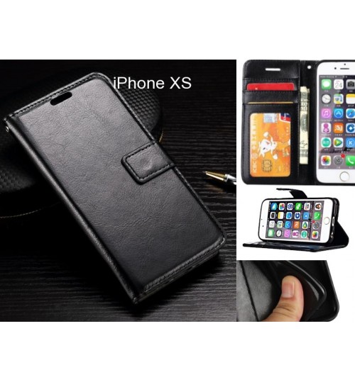 iPhone XS case Fine leather wallet case