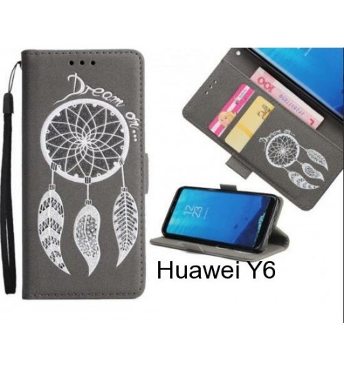 Huawei Y6  case Dream Cather Leather Wallet cover case