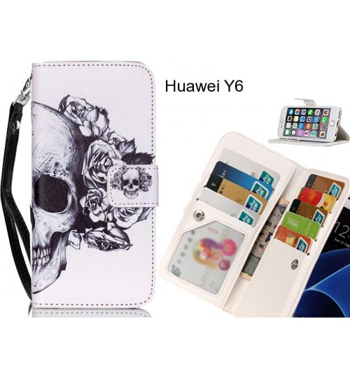 Huawei Y6 case Multifunction wallet leather case