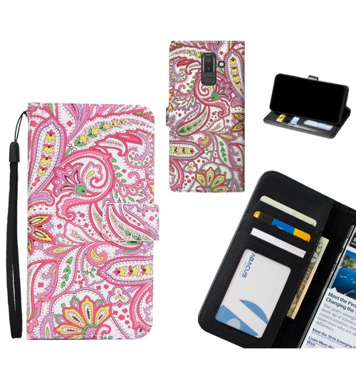 Galaxy J8 case 3 card leather wallet case printed ID