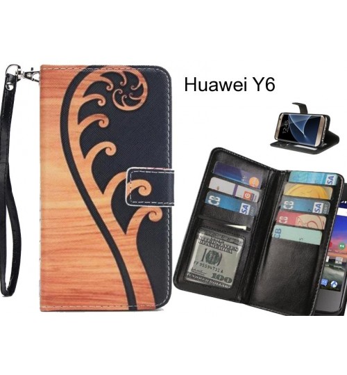 Huawei Y6 case Multifunction wallet leather case