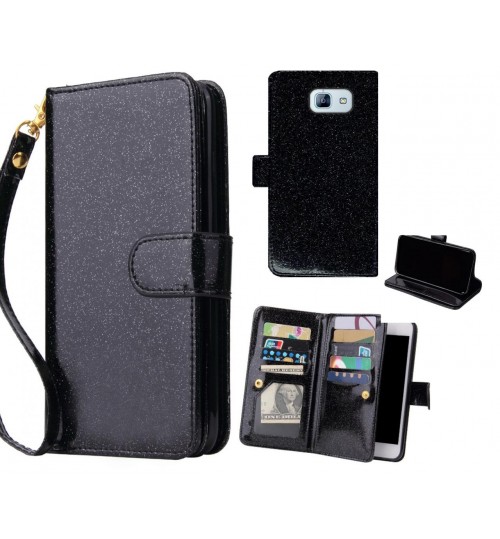 GALAXY A8 2016 Case Glaring Multifunction Wallet Leather Case