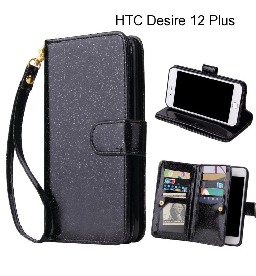 HTC Desire 12 Plus Case Glaring Multifunction Wallet Leather Case