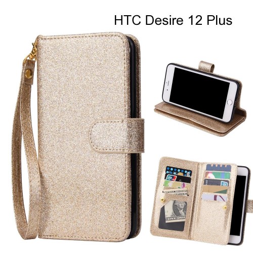 HTC Desire 12 Plus Case Glaring Multifunction Wallet Leather Case