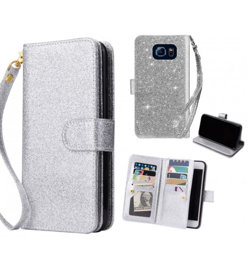 Galaxy S6 Case Glaring Multifunction Wallet Leather Case