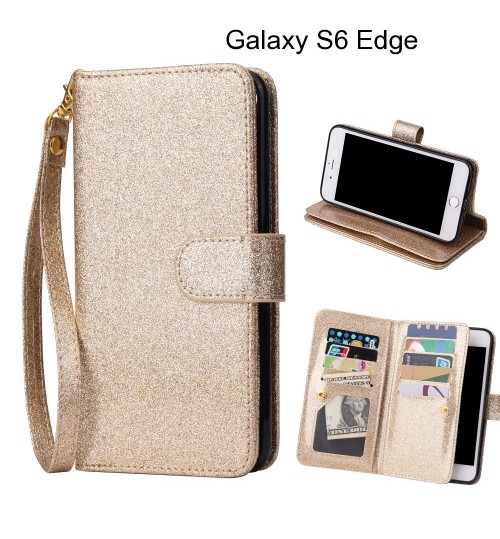 Galaxy S6 Edge Case Glaring Multifunction Wallet Leather Case