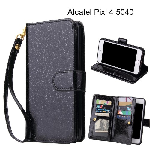 Alcatel Pixi 4 5040 Case Glaring Multifunction Wallet Leather Case