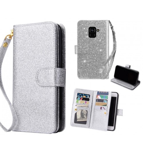 Galaxy A8 (2018) Case Glaring Multifunction Wallet Leather Case