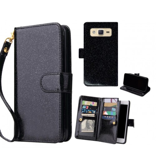 Galaxy J2 Case Glaring Multifunction Wallet Leather Case