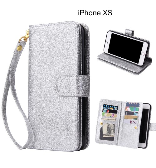 iPhone XS Case Glaring Multifunction Wallet Leather Case