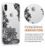 iPhone XS Lace Flower Mandala Clear Slim Soft Silicone Case Cover