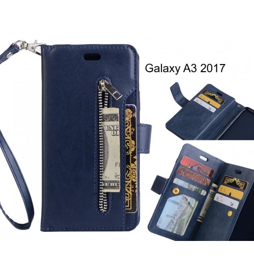 Galaxy A3 2017 case all in one multi functional Wallet Case