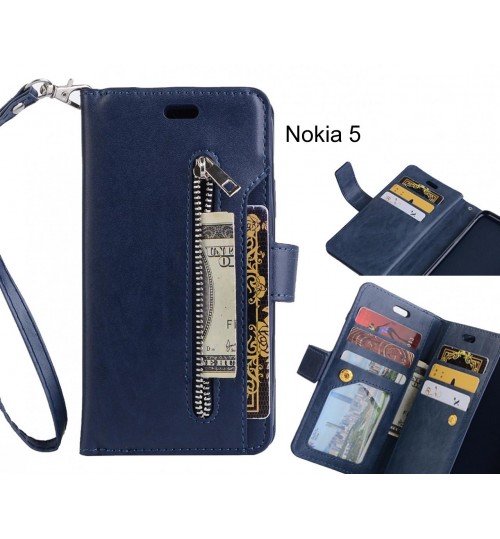 Nokia 5 case all in one multi functional Wallet Case