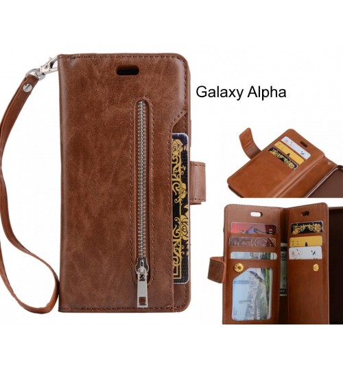 Galaxy Alpha case all in one multi functional Wallet Case