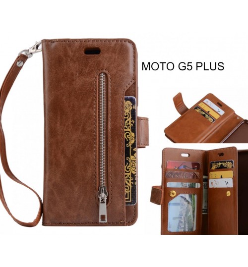 MOTO G5 PLUS case all in one multi functional Wallet Case