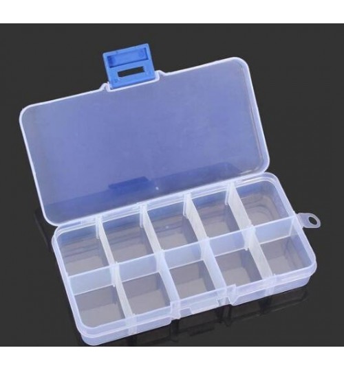 10 Grid Multifunctional Storage Box Adjustable Tool Box Parts Box