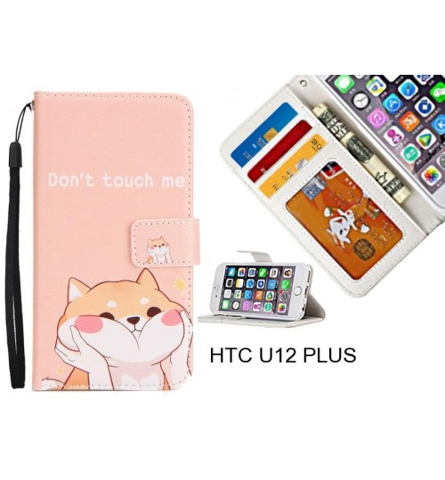 HTC U12 PLUS case 3 card leather wallet case printed ID