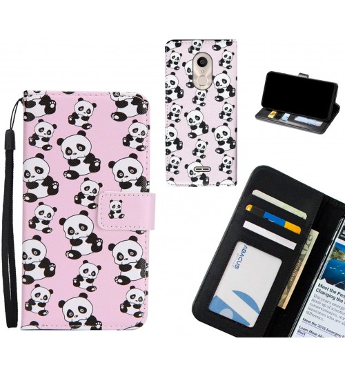 Alcatel 3c case 3 card leather wallet case printed ID