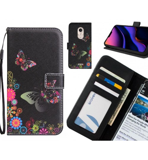 Alcatel 3c case 3 card leather wallet case printed ID