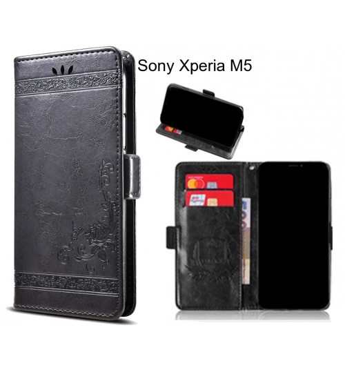 Sony Xperia M5 Case retro leather wallet case