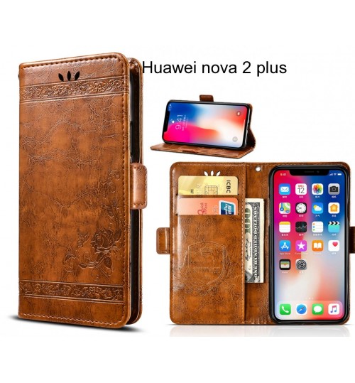 Huawei nova 2 plus Case retro leather wallet case