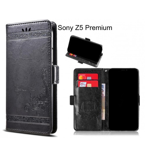 Sony Z5 Premium Case retro leather wallet case