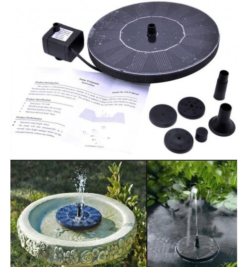 Solar Powered Water Fountain Pump Kit