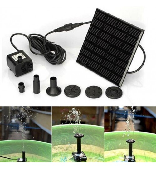 Solar Powered Water Fountain Pump Kit