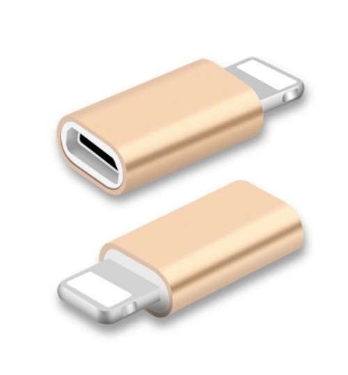 Mini Micro USB Adapter to Lightning Adapter Converter