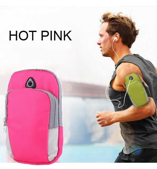 Sports Running Zipper 2 Layer Arm Bag