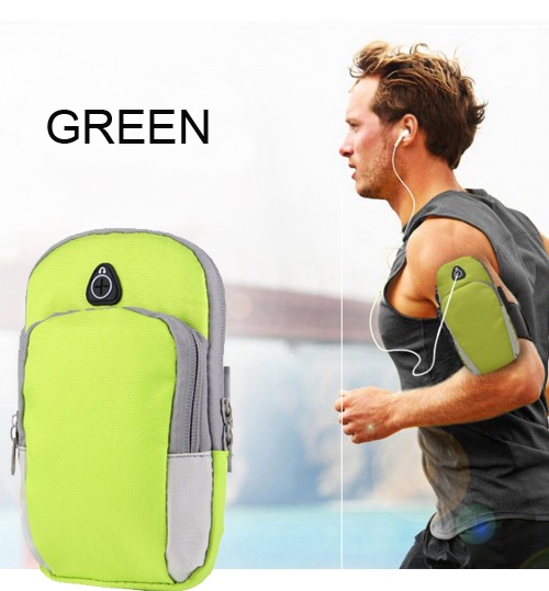 Sports Running Zipper 2 Layer Arm Bag