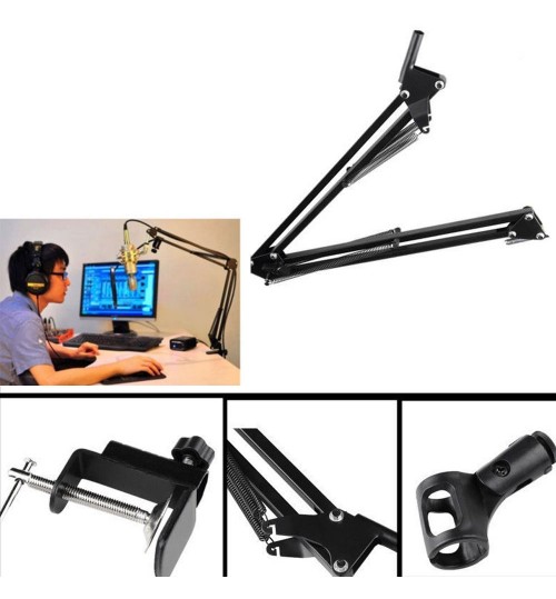 Desktop Table Microphone Clamp Arm Stand Holder