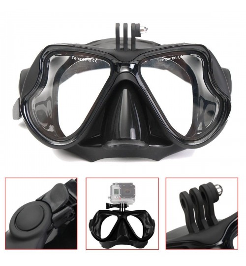 Snorkel Mask, Diving Mask, GoPro Mount