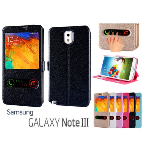 Samsung Galaxy Note 3 case luxury view window case