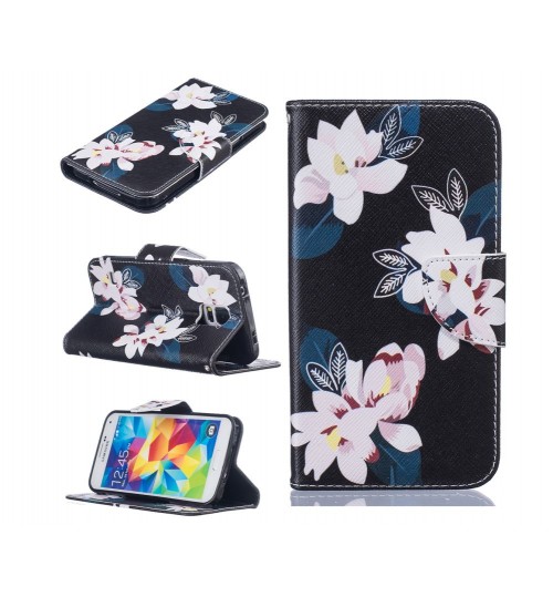 Galaxy S5 case wallet leather case printed